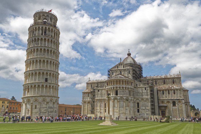 Leaning Tower of Pisa and Cathedral in Italy