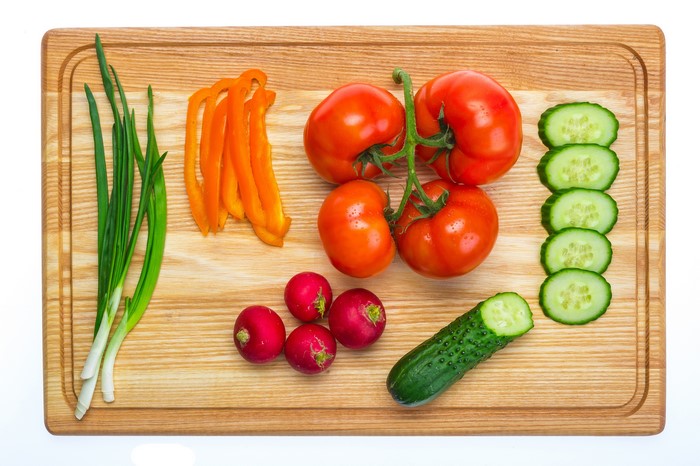 Vegetables on a cutting board