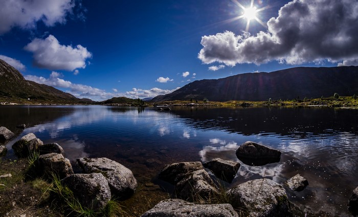 Lake and Mountains in Scotland