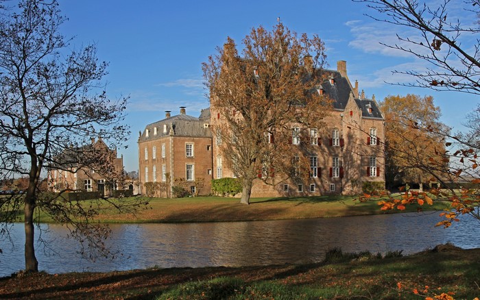 Rechteren Castle in the Netherlands during Autumn