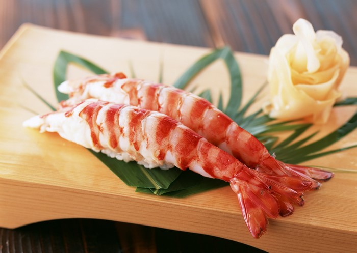 Shrimp Sushi with Pickled Ginger