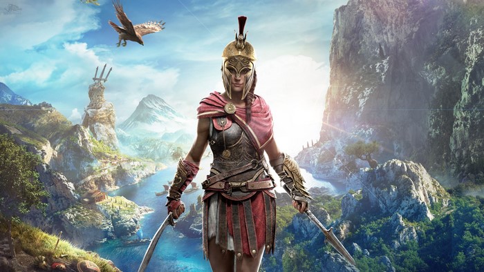 4K Assassin's Creed Odyssey Warrior with Helmet