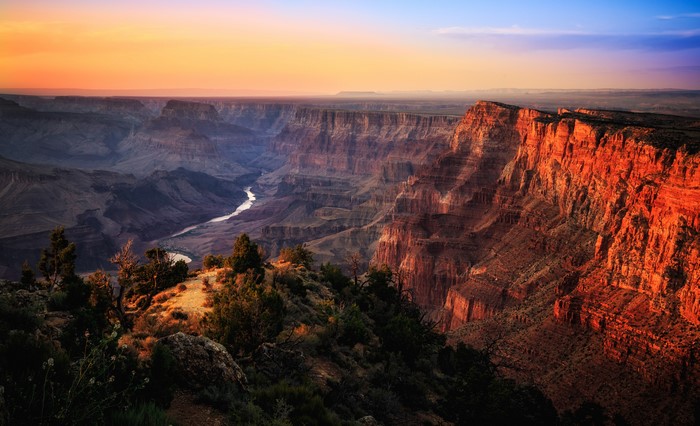 4K Grand Canyon National Park at Sunset