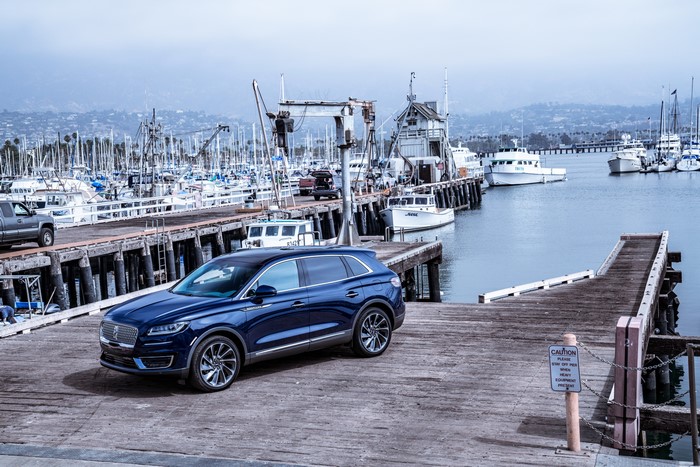 2019 Lincoln Nautilus in a Marina