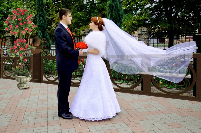 Bride and Groom Wedding Photo
