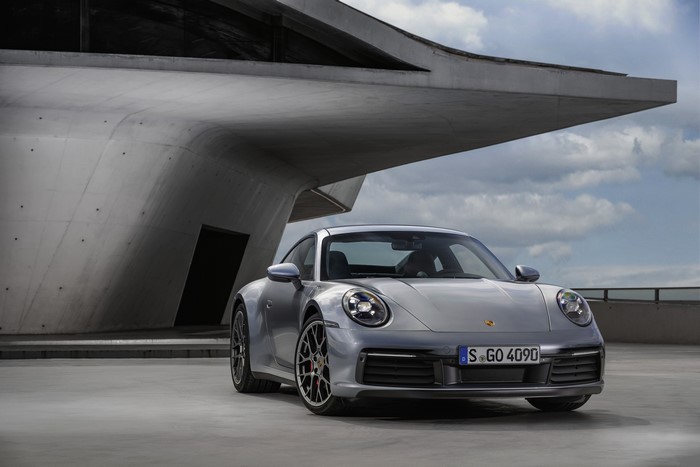 Porsche 911 Carrera 4S 992 2019 Grey Front