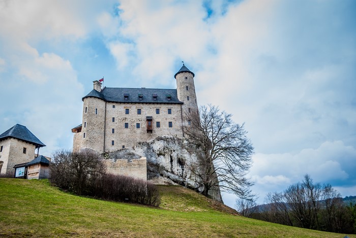 Bobolice Castle on a Hill in Poland