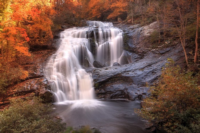 Waterfall in Tennessee during Autumn