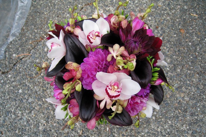 Orchid and Calla Lily Bouquet