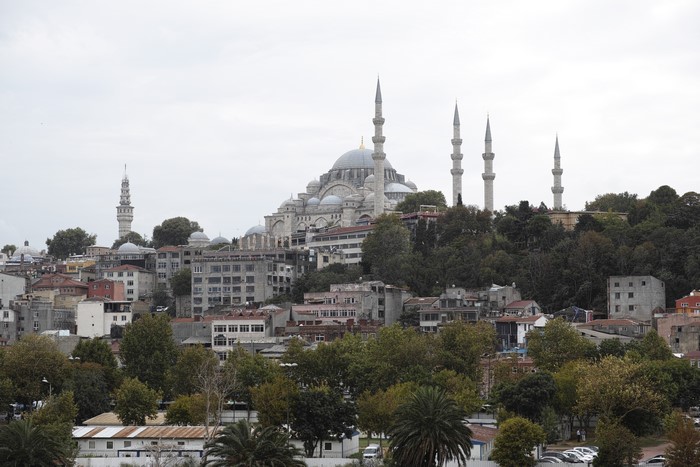 Suleymaniye Mosque and cityscape in Istanbul, Turkey