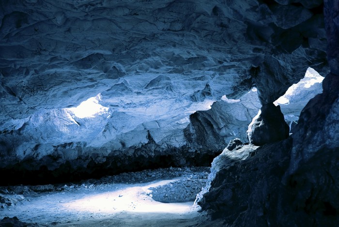 4K Cave Interior with Natural Light