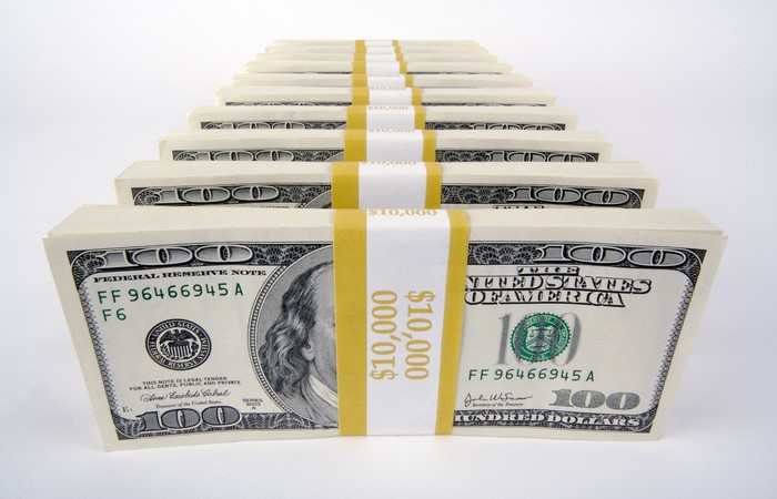 Stacks of US Dollar Bills