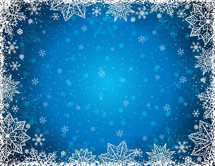Christmas Snowflakes Template Greeting Card 4K