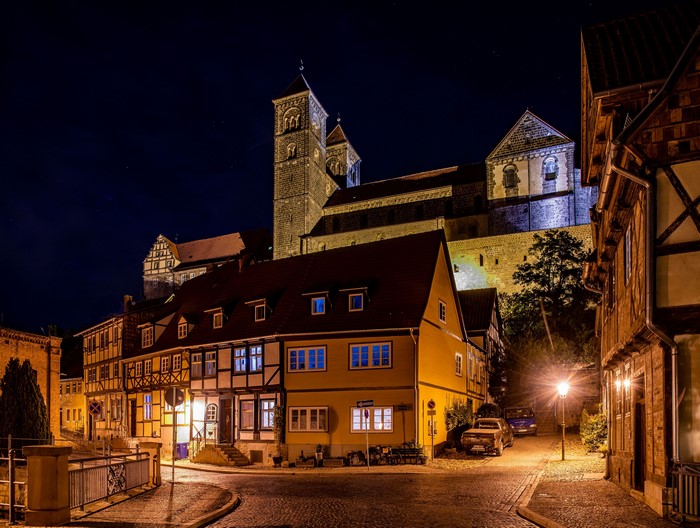 Quedlinburg Germany at Night