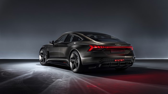 Audi E-Tron GT Concept car rear view