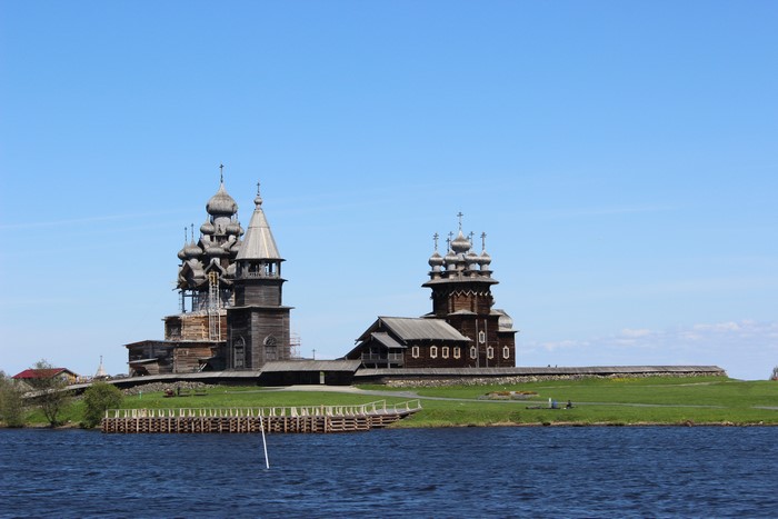 Wooden churches on Kizhi Island, Republic of Karelia, Russia