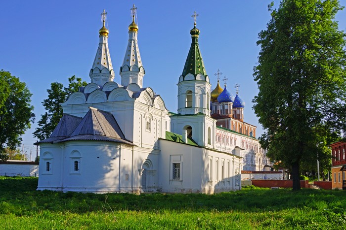 Temples and Churches in Ryazan, Russia