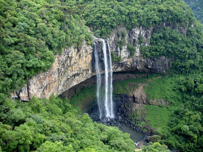 Caracol Falls in Caracol State Park, Rio Grande do Sul, Brazil