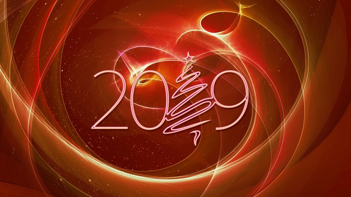 4K Christmas 2019 abstract background