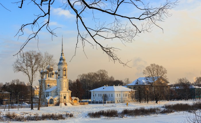 Church of the Presentation of the Lord in Vologda, Russia in Winter