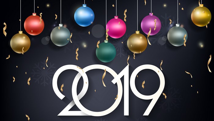 4K 2019 New Year's Eve Ornaments