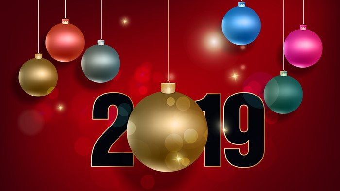 2019 New Year's Eve Christmas Ornaments