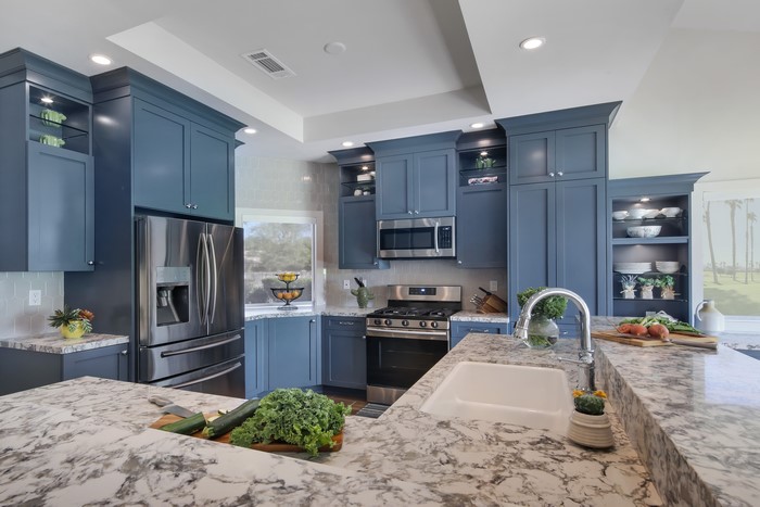 Modern Blue Kitchen Interior Design