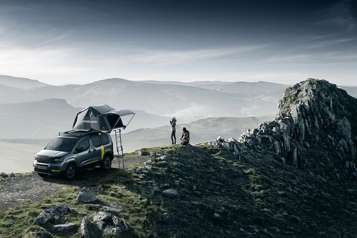 Peugeot Overland Camper Van with Rooftop Tent