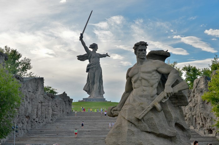 The Motherland Calls Monument, Mamayev Kurgan, Volgograd, Russia