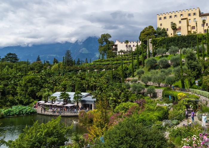 Trauttmansdorff Castle Gardens in Merano, Italy