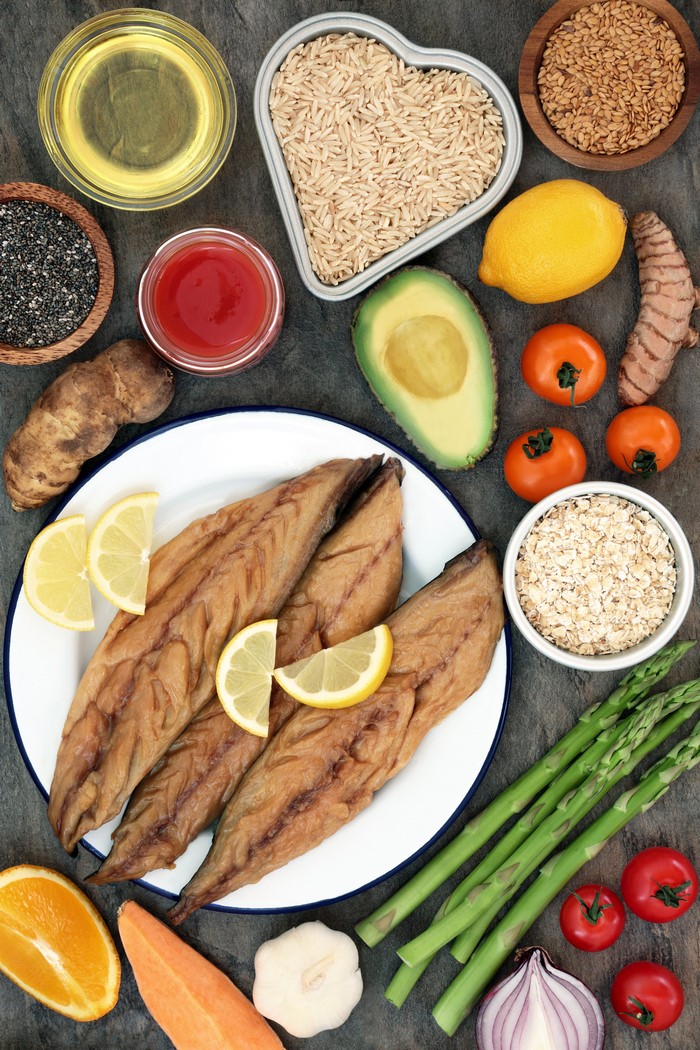 Smoked Mackerel with Healthy Foods