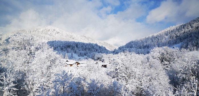 4K Winter Mountains and Forests in Berchtesgaden, Germany