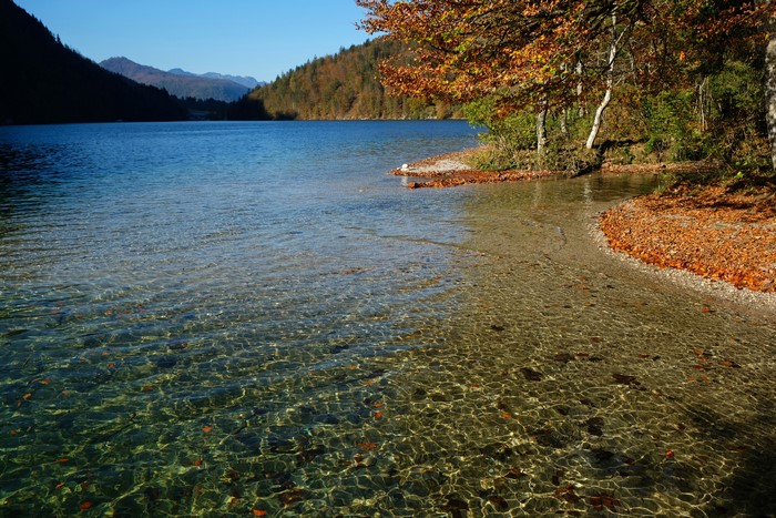 Königssee lake in Germany during Autumn