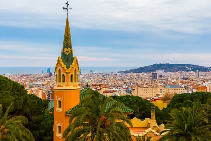 Tower in Barcelona, Spain