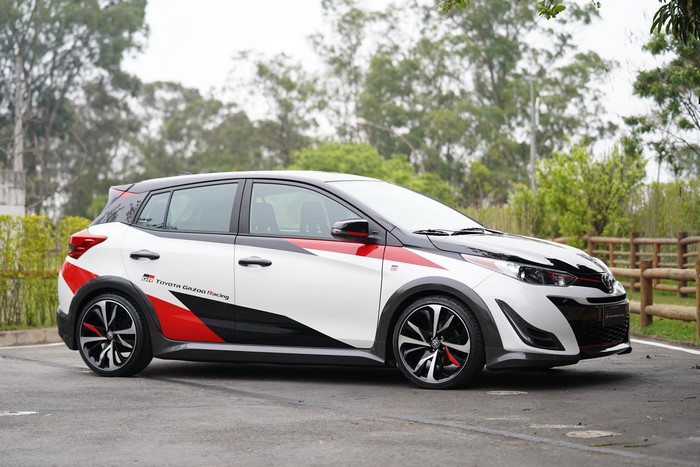 4K White Toyota Yaris GR Concept