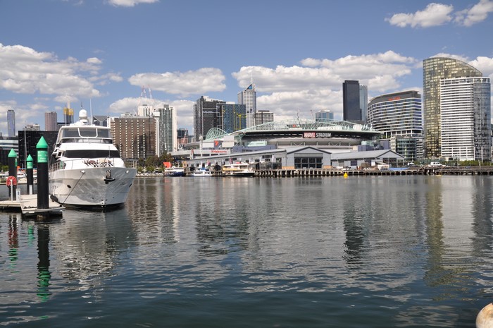Melbourne Australia Yacht and Stadium