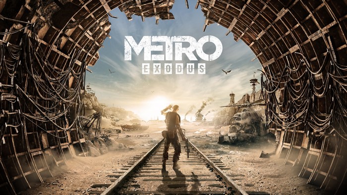 4K Metro Exodus on Rails in Tunnel