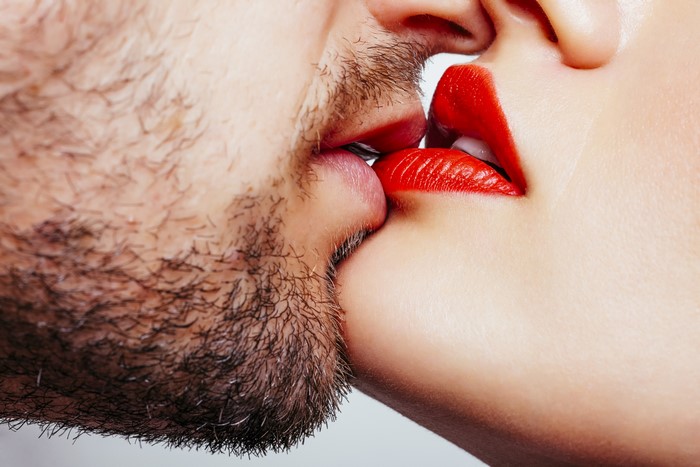 4K Closeup of Couple Sharing a Tender Kiss
