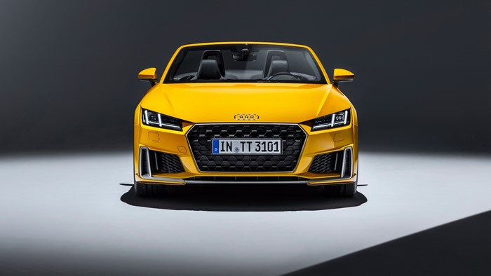 Yellow Audi TT Roadster