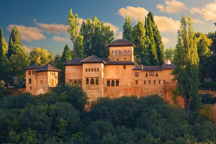 Alhambra palace in Granada, Spain