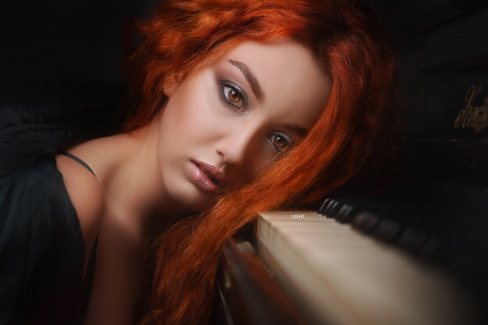Redhead girl Anastasia Germanova by Alexander Drobkov