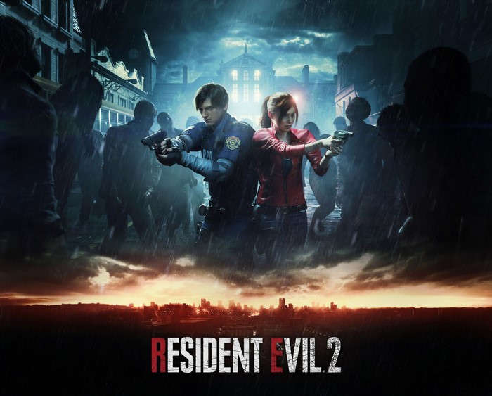 Leon Kennedy and Claire Redfield from Resident Evil 2