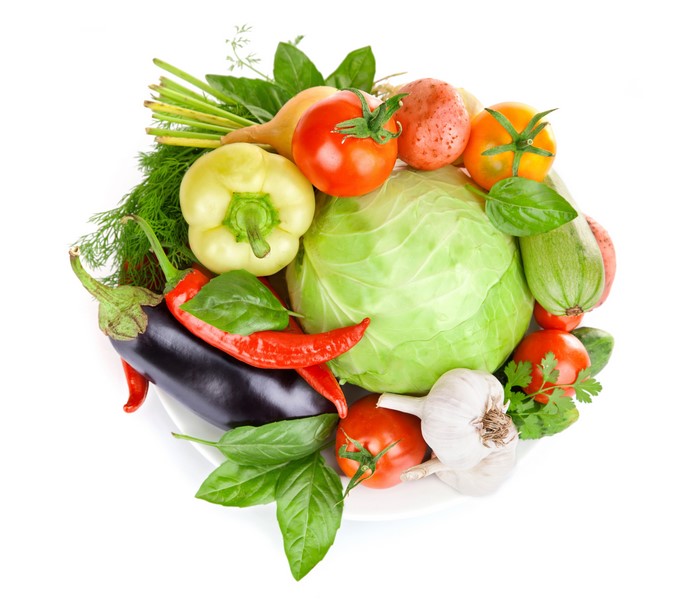 4K Vegetables: Cabbage, Tomatoes, Eggplant, Chili Pepper, Garlic