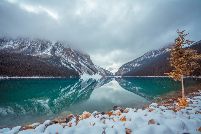 Lake Louise Banff National Park Snow Mountains Canada