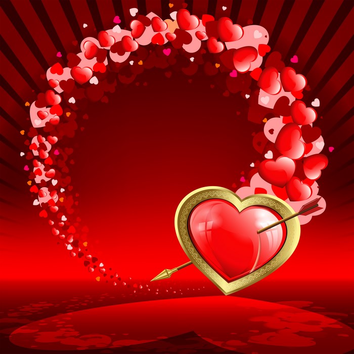 Valentine's Day Heart with Arrow