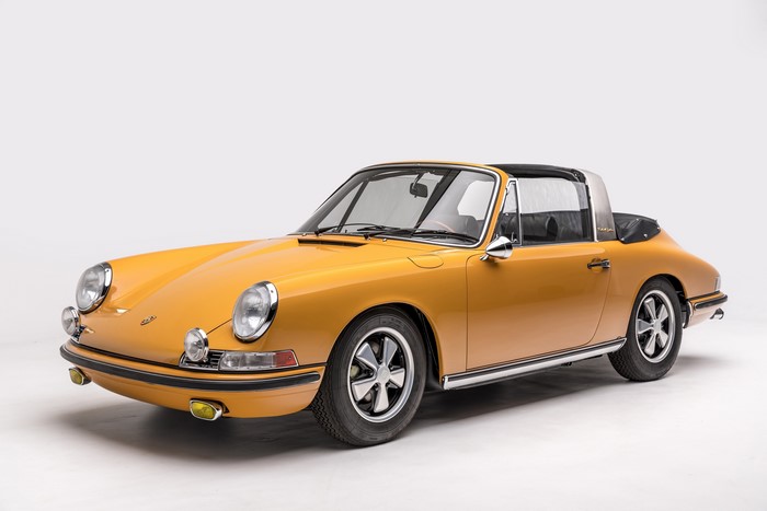 4K Yellow Porsche 911 S 2.0 Targa Sportomatic