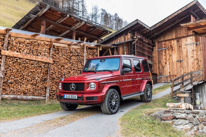 Red 2019 Mercedes-Benz G 350 d AMG Line SUV
