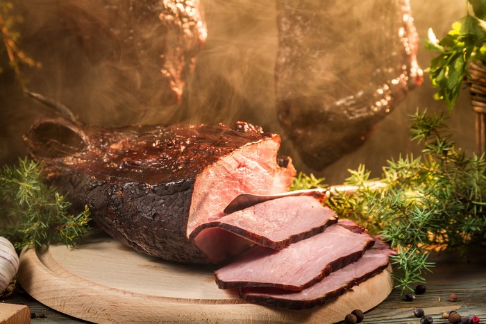 4K Ham Meat Products Sliced Food