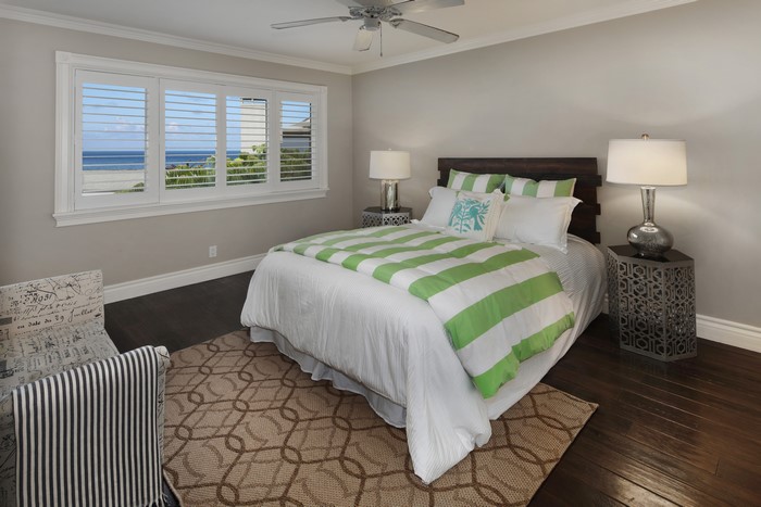 Bedroom with ocean view