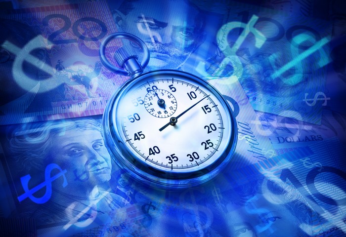 Pocket watch on Australian dollars